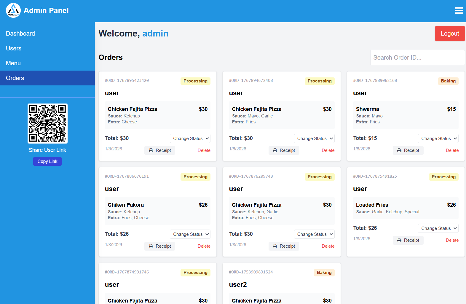 Restaurant Management System - Abiha Softo