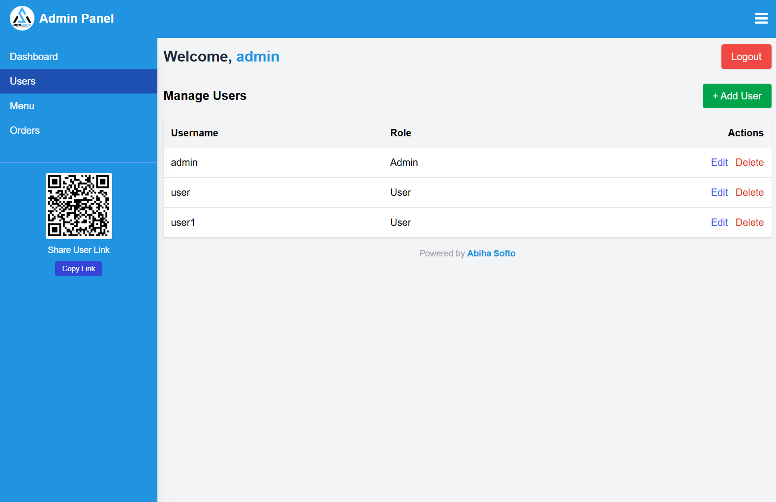 Restaurant Management System - Abiha Softo