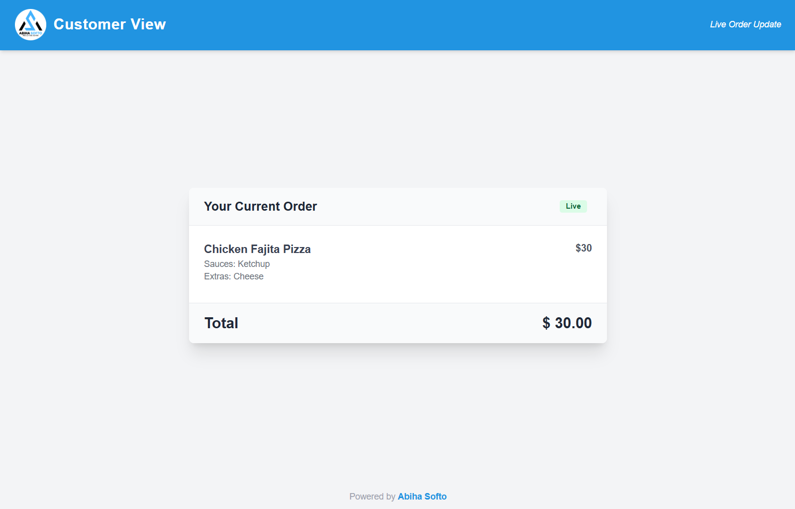 Restaurant Management System - Abiha Softo